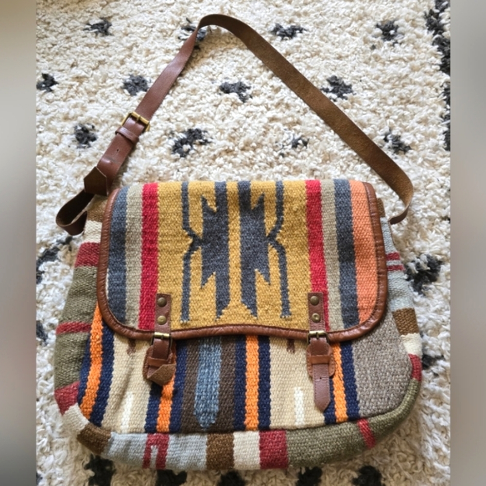 π¦ Raj by Anthropologie Desert Bohemian Crossbody Backpack